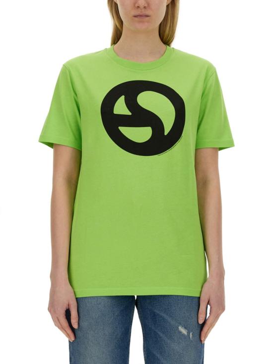 아크네 스튜디오 로고 티셔츠 CL0265 ABF GREEN - ACNE STUDIOS