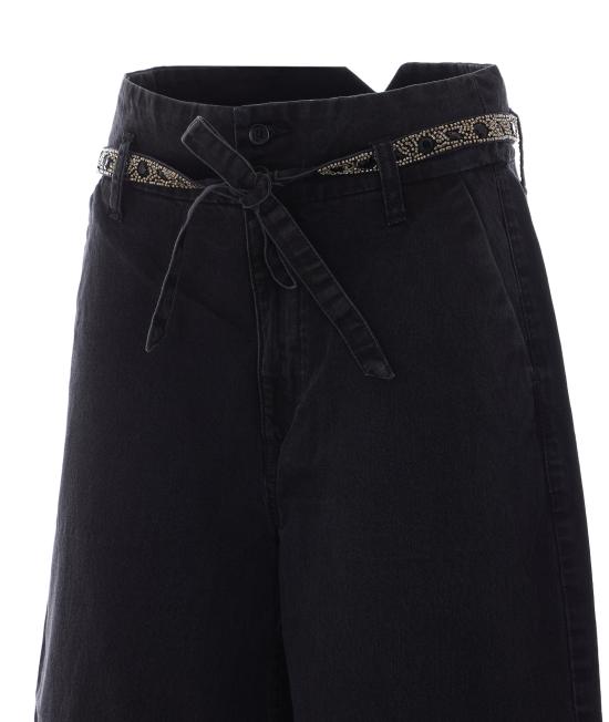 26FW 리우조 스트레이트 팬츠 UF6202D0372 87520 Black - LIU JO