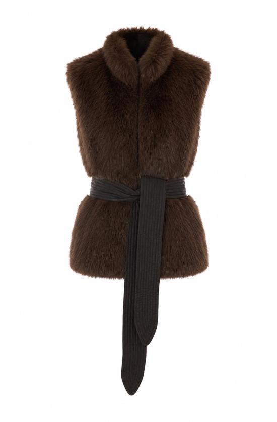 26FW 리우조 베스트 WF6203E1136 X0787 BROWN