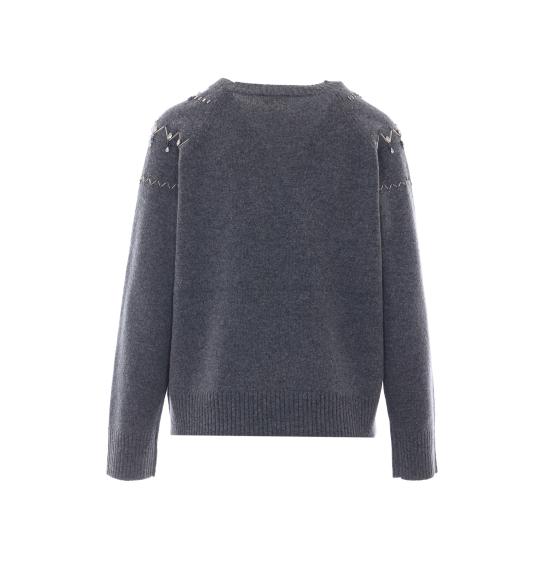 26FW 리우조 스웨터 WF6371MS009 L9527 GREY - LIU JO