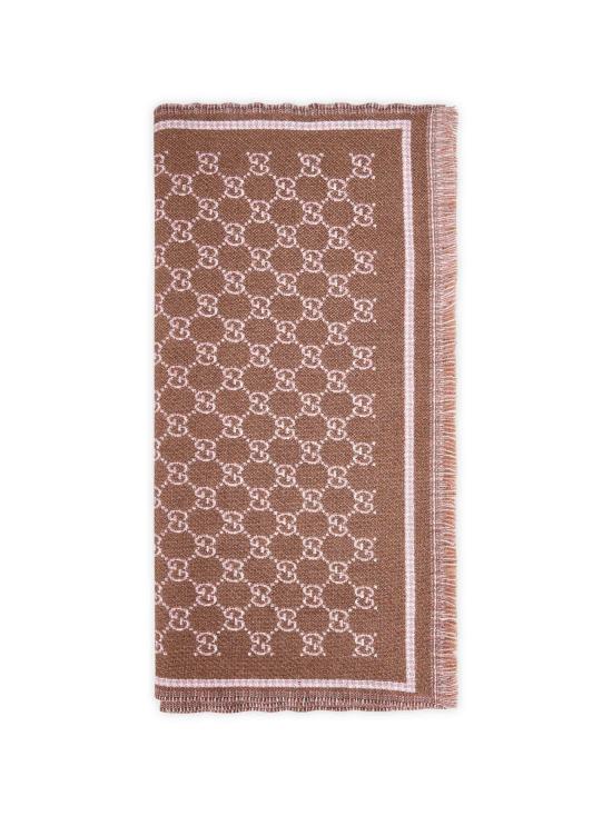 26FW 구찌 GG 울 스카프 8390353GAMQ2572 BROWN