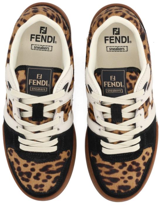 25FW 펜디 매치 소프트레더 스웨이드 로우탑 플랫폼 8E8625 AY9GF1TO3 MULTICOLOR - FENDI