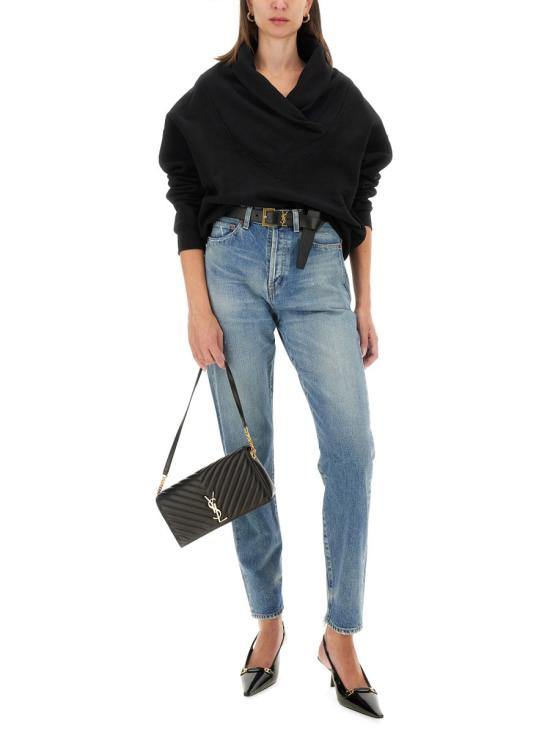  생로랑 스웨터 803146 Y36SW1000 BLACK - SAINT LAURENT