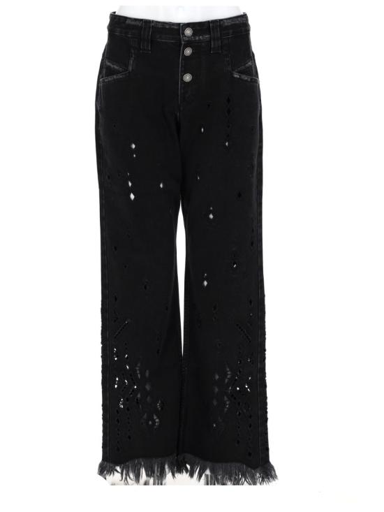 26SS 이자벨마랑 아미아 루즈 플레어 데님 팬츠 PA0698FA D2H01I01BK BLACK