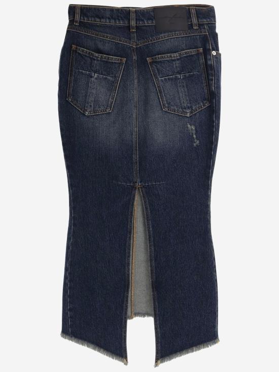 26FW 마티에르 페칼 스커트 MAT03S110 NAVY - MATIERES FECALES