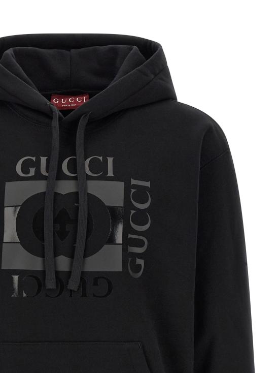 26SS 구찌 후드 티셔츠 GU332203BM BLACK - GUCCI