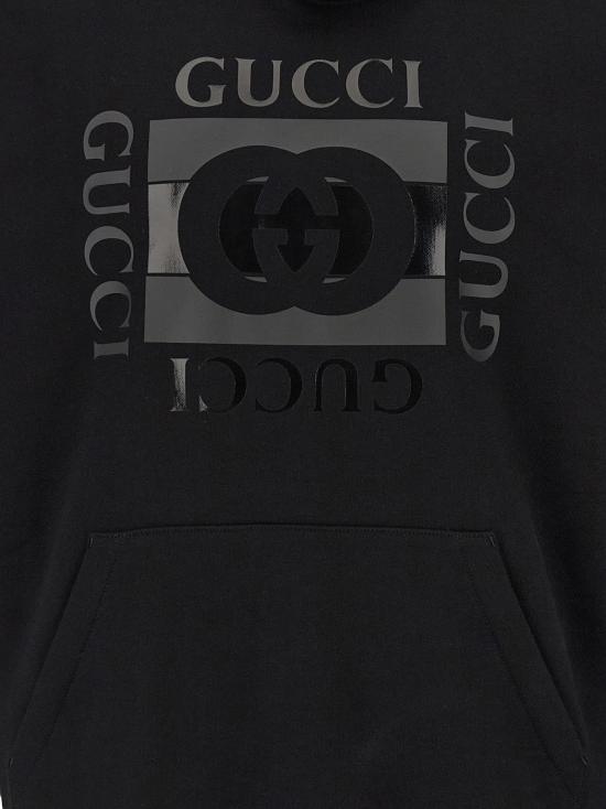 26SS 구찌 후드 티셔츠 GU332203BM BLACK - GUCCI