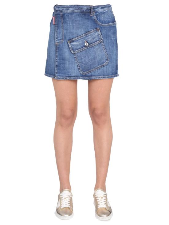  디스퀘어드2 스커트 S72MA0922 S30342470 BLUE - DSQUARED2
