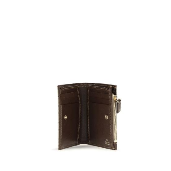 26FW 구찌 홀스빗 코튼 컴팩트 지갑 GUA006YXFAGH89651BB BROWN - GUCCI