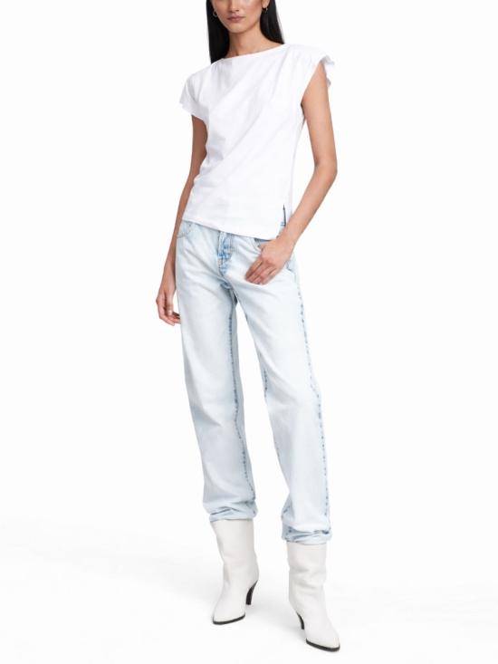 26SS 이자벨마랑 세바니 코튼 티셔츠 TS0097FA A1N41I20WH WHITE - ISABEL MARANT