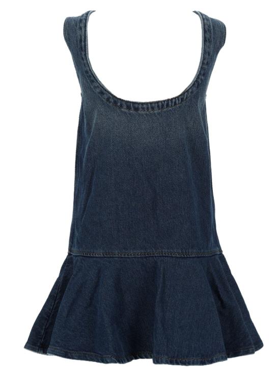 26SS 가니 원피스 A1030091 569 BLUE - GANNI