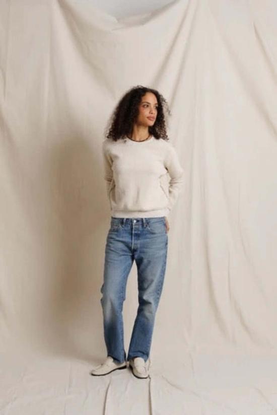  퍼펙트 화이트 티 스웨터 지기 스웨트셔츠 - PERFECT WHITE TEE