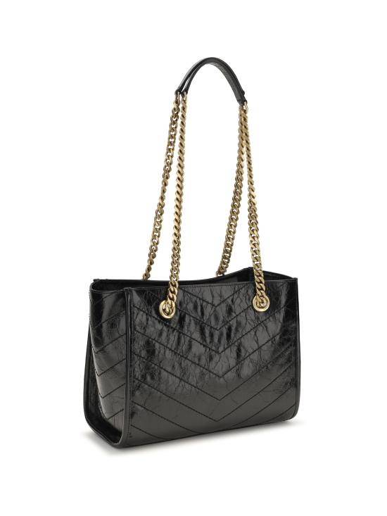 26FW 생로랑 니키 스몰 쇼핑백 8726800EN07 BLACK - SAINT LAURENT