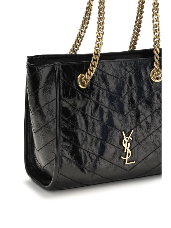 26FW 생로랑 니키 스몰 쇼핑백 8726800EN07 BLACK