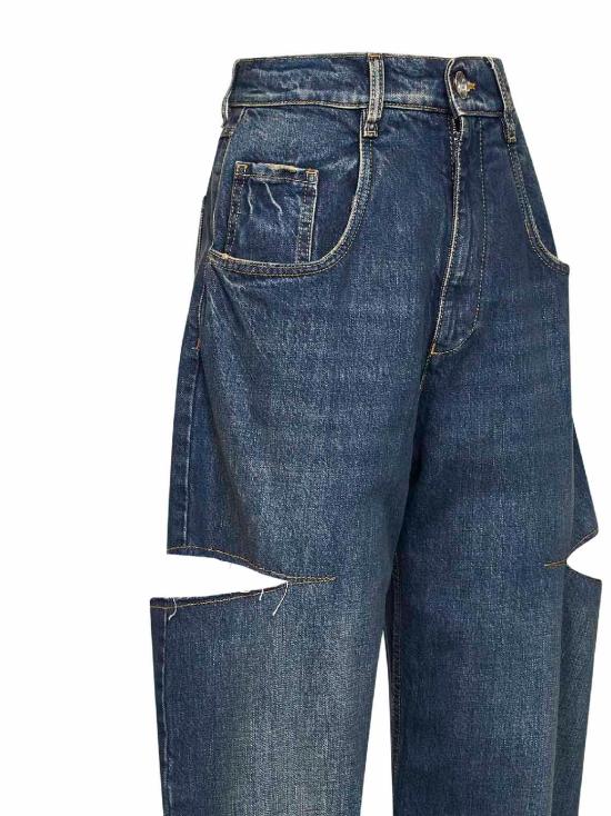 26FW 마르지엘라 컷아웃 진 S51LA0051M30016963 BLUE - MAISON MARGIELA