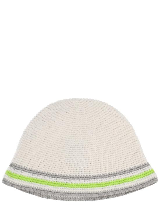26SS 카사블랑카 모자 A SP26 HAT 108 01GREEN IVORY - CASABLANCA