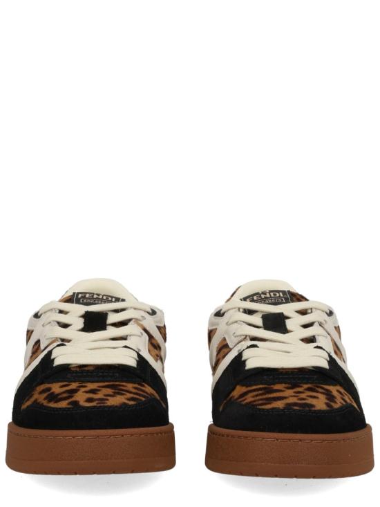 25FW 펜디 매치 소프트레더 스웨이드 로우탑 플랫폼 8E8625 AY9GF1TO3 MULTICOLOR