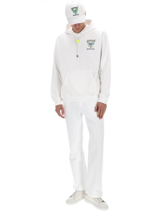26SS 카사블랑카 탑 M SP26 JTP 292 01TENNIS CLUBICON WHITE - CASABLANCA