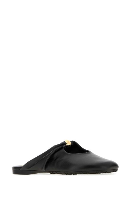 26FW 로에베 페블 소프트 나파 램스킨 뮬 L616465X86 BLACK - LOEWE
