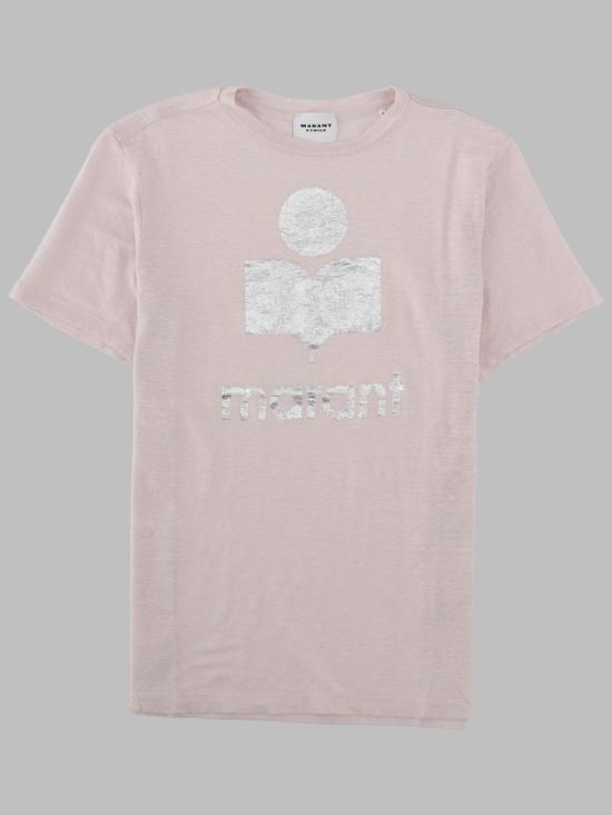 26FW 이자벨마랑에뚜왈 즈웰 로고 티셔츠 TS0001FB A1N10ELKSI PINK