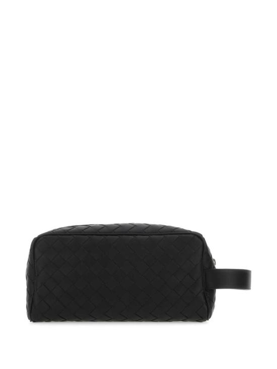 26FW 보테가베네타 인트레치아토 여행용 파우치 729295VCPQ1 8803 BLACK SILVER - BOTTEGA VENETA