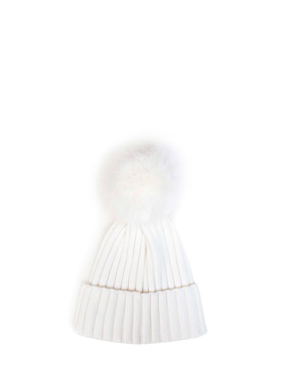 26FW 몽클레어 폼폼 울 비니 L20933B00039M1131034 WHITE - MONCLER