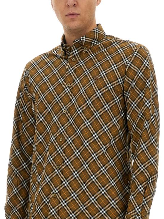  버버리 레귤러 핏 체크 코튼 셔츠 옥사이드 8098842 C1477 MULTICOLOR - BURBERRY