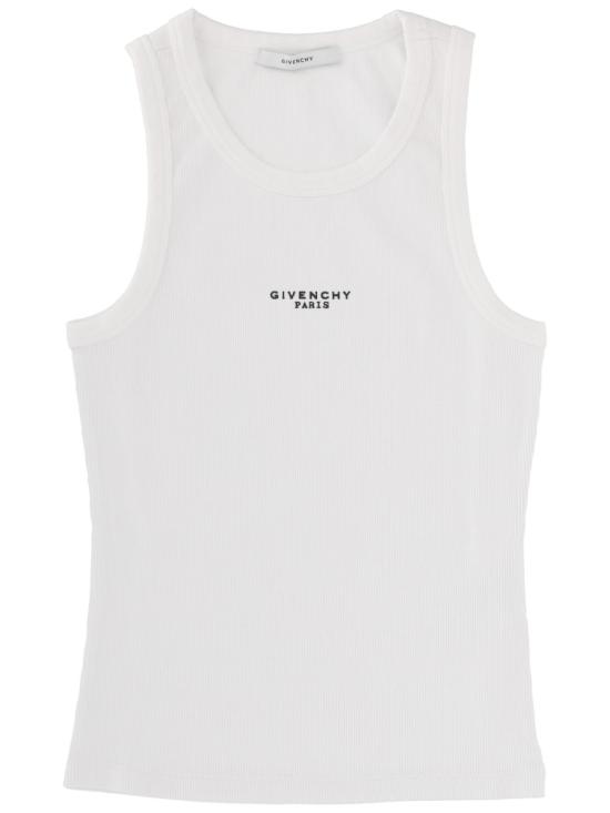 26SS 지방시 민소매 티셔츠 BW70FPP7BR 100 WHITE