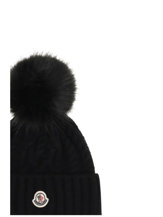 26FW 몽클레어 폼폼 울 캐시미어 블렌드 비니 L20933B00041M4506 999 BLACK - MONCLER