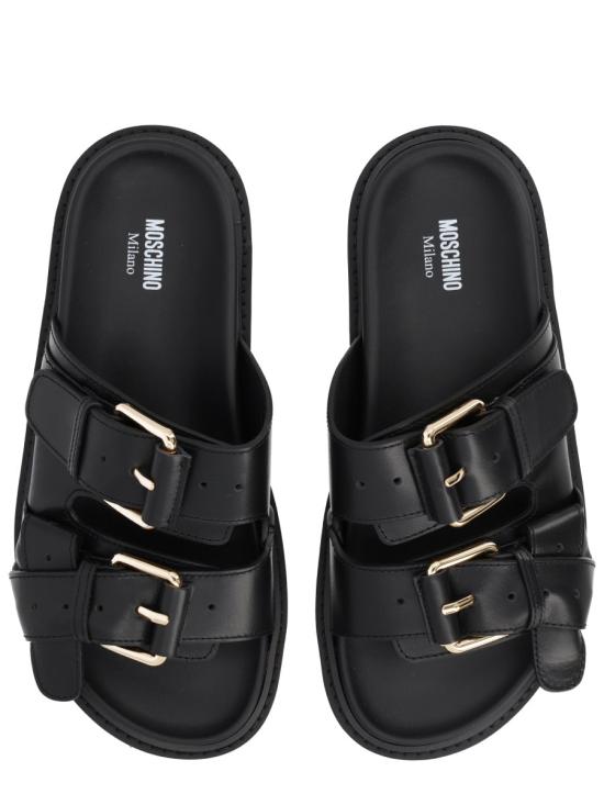 26SS 모스키노 샌들 MA28153G1O MF0000 BLACK - MOSCHINO