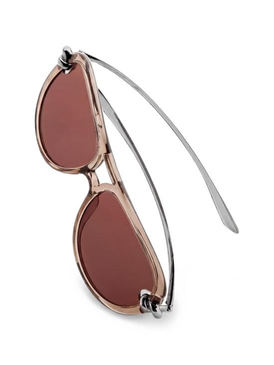 26FW 보테가베네타 선글라스 841235 VBL802042 BROWN SILVER - BOTTEGA VENETA