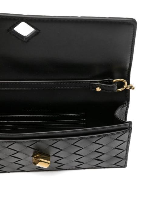 26SS 보테가베네타 안디아모 월렛 온 체인백 844107 VCPP21019 Black - BOTTEGA VENETA