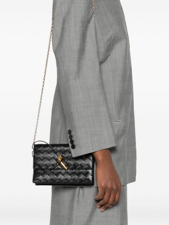 26SS 보테가베네타 안디아모 월렛 온 체인백 844107 VCPP21019 Black - BOTTEGA VENETA