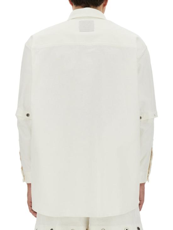  오프화이트 셔츠 OMYD059 S24DEN0010202 WHITE