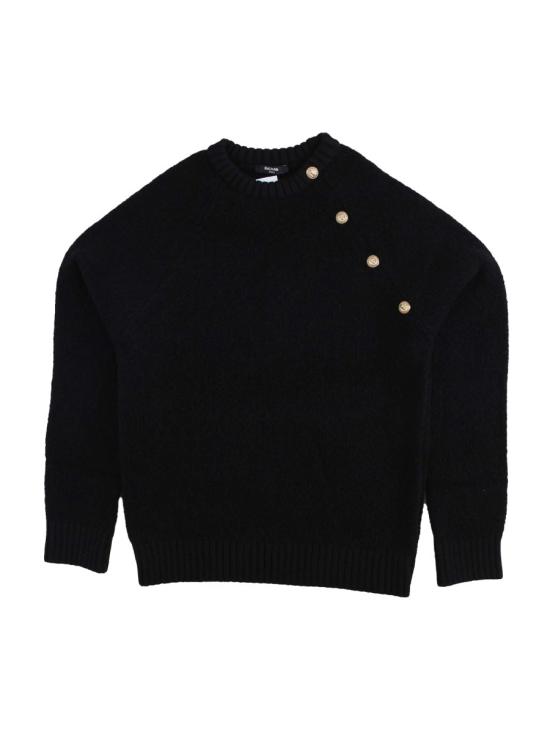 25FW 발망 스웨터 BX9P80K Z3317930OR BLACK