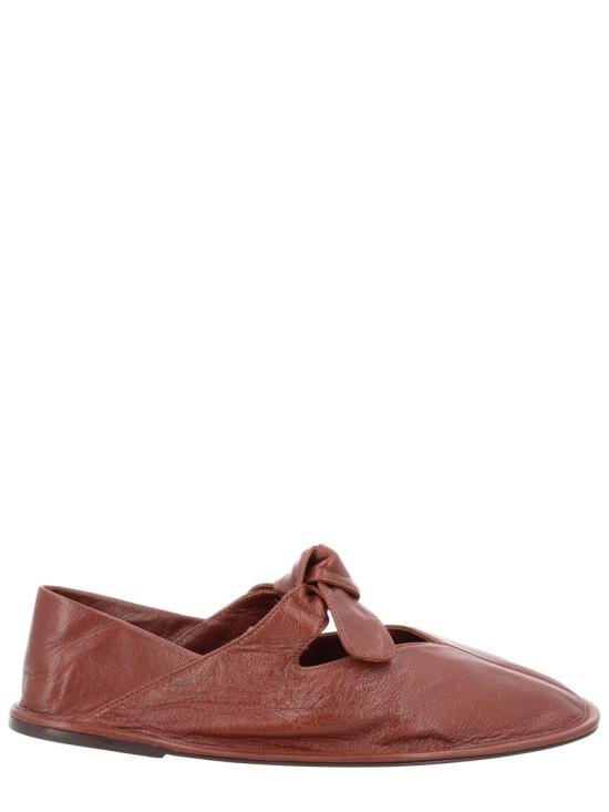 26SS 헤레우 플랫 슈즈 LLSSWFA24 002 6 CHESTNUT BROWN - HEREU