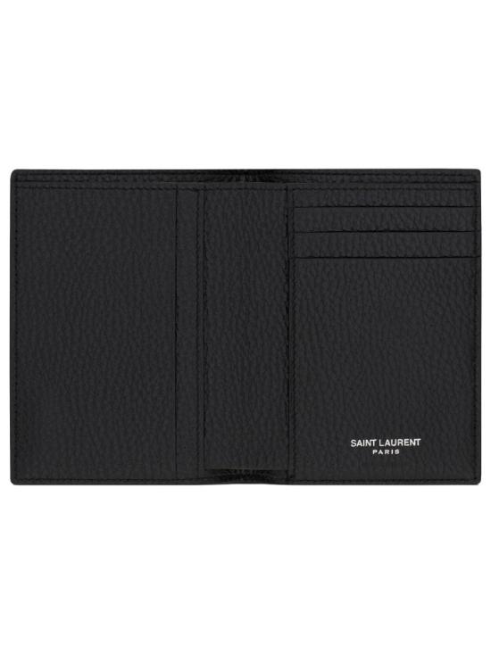 26SS 생로랑 타이니 카산드라 크레딧 카드 월렛 그레인드 레더 847958 AAELP1000 BLACK