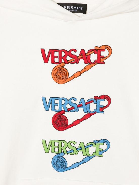  베르사체 후드 티셔츠 1006752K 1A047162W070 WHITE - VERSACE