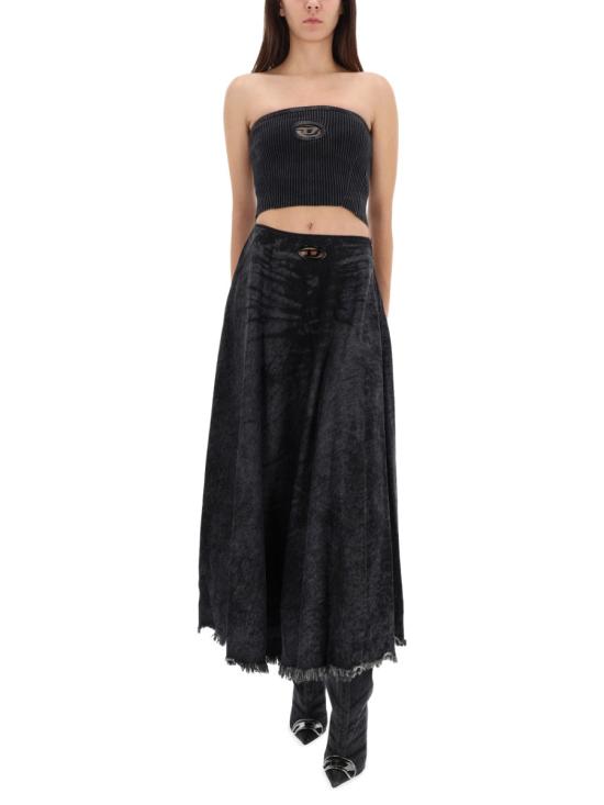 25FW 디젤 스커트 A21505 007DB02 BLACK - DIESEL