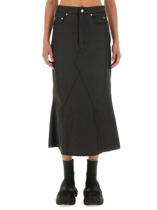  릭 오웬스 스커트 RP02D3349 SMT09 BLACK - RICK OWENS
