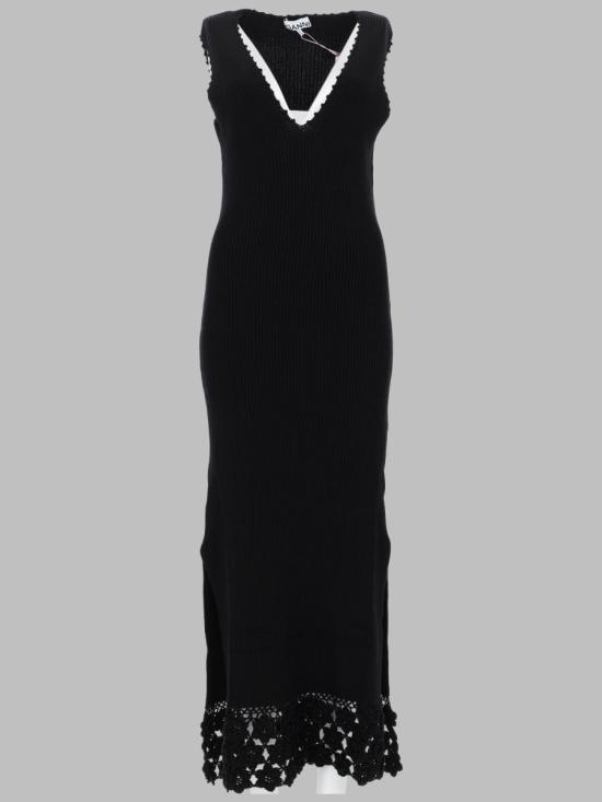 26SS 가니 원피스 A1030474 099 BLACK