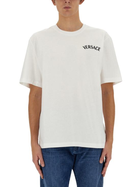  베르사체 탑 1013302 1A098651W010 WHITE - VERSACE