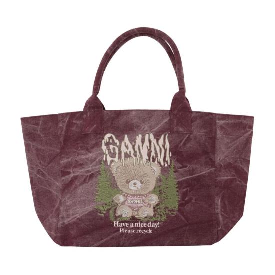 26FW 가니 토트백 GAN026342 BURGUNDY