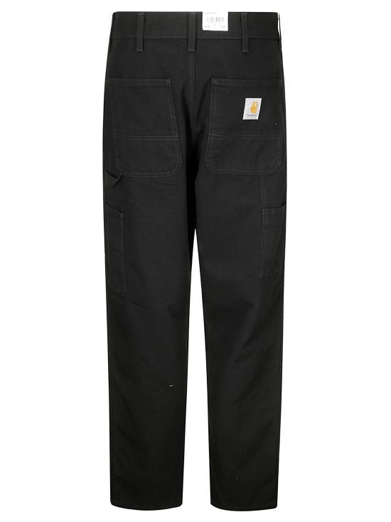26FW 칼하트 WIP 디어본 캔버스 싱글 니 팬츠 I031497 8902 BLACK RINSED DOM - CARHARTT WIP