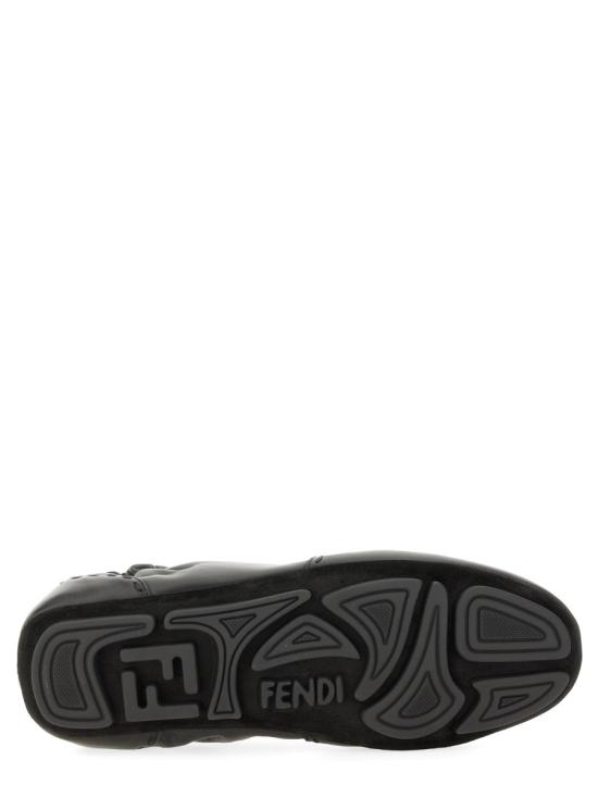 25FW 펜디 핏 레더 로우탑 스니커즈 7E1799 AE86F0ABB BLACK - FENDI