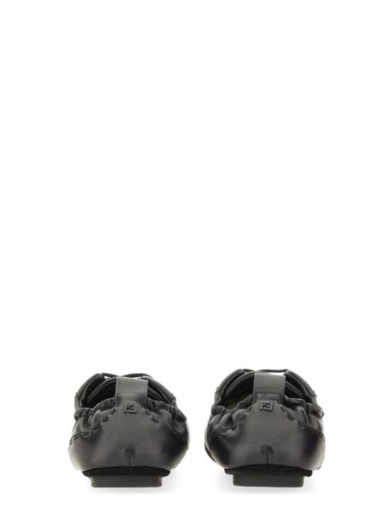 25FW 펜디 핏 레더 로우탑 스니커즈 7E1799 AE86F0ABB BLACK - FENDI