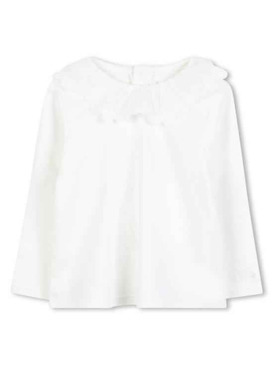 25FW 끌로에 바디수트 티셔츠 C20716B N68 WHITE - CHLOE