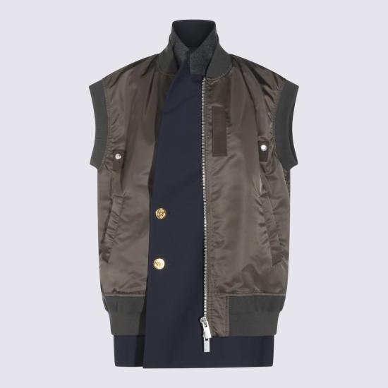 26FW 사카이 베스트 2608717 233 NAVY KHAKI - SACAI