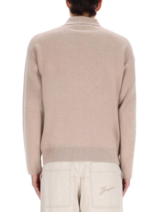 25FW 자크뮈스 팔로네 바뢰즈 폴로 스웨터 SWM00609AK0 0276150 BEIGE