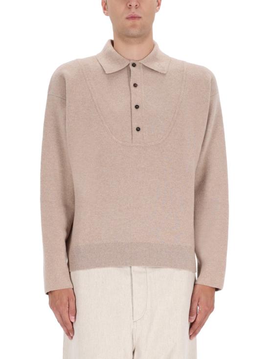 25FW 자크뮈스 팔로네 바뢰즈 폴로 스웨터 SWM00609AK0 0276150 BEIGE - JACQUEMUS